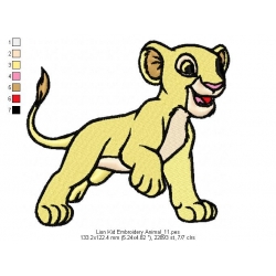 Lion Kid Embroidery Animal_11